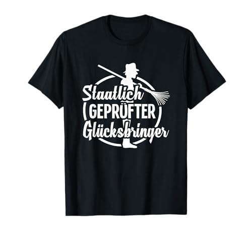 T-Shirt Schornsteinfeger - Geschenk Kaminkehrer Spruch T-Shirt von Schornsteinfeger Motiv Kaminkehrer T Shirt