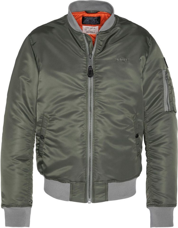 Schott NYC Bomberjacke AIRFORCERS MA-1 Ikonischer Fliegerjacke aus recyceltem Nylon, Men & Unisex möglich von Schott NYC