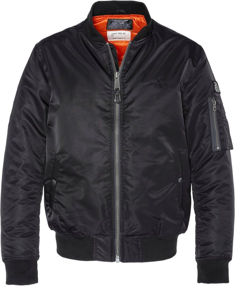 Schott NYC Bomberjacke AIRFORCERS MA-1 Ikonischer Fliegerjacke aus recyceltem Nylon, Men & Unisex möglich von Schott NYC