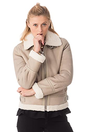 Schott NYC Damen LCW1257, Lt.Beige, S von Schott NYC