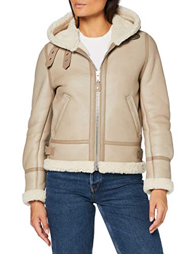 Schott NYC Damen Lcw1257h Lederjacke, Lt.Beige, Large von Schott NYC