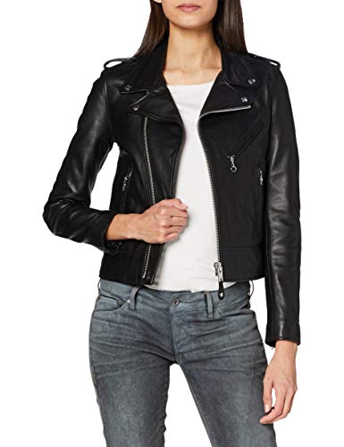 Schott NYC Damen Lederjacke LCW1601D, schwarz, Gr.40 (L) von Schott NYC