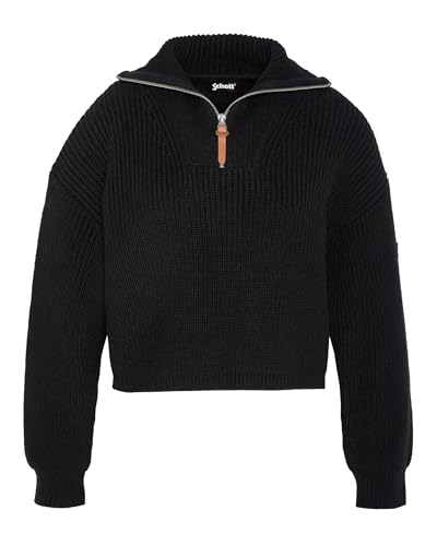 Schott NYC Damen Pltommyw Pullover, Schwarz, XS von Schott NYC