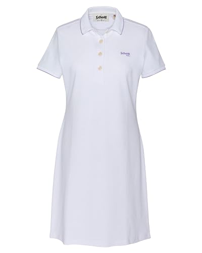 Schott NYC Damen Robdannaw Kleid, Weiß, L von Schott NYC