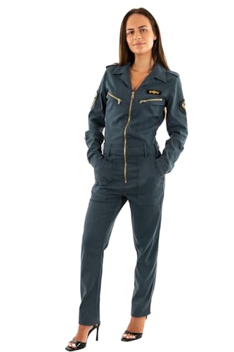 Schott NYC Damen Trjump21w Jumpsuit, Pacific, 36 von Schott NYC