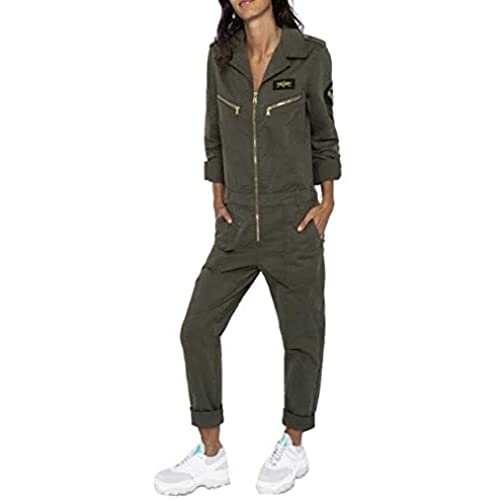 Schott NYC Damen TRJUMPW Hose, Khaki, L von Schott NYC