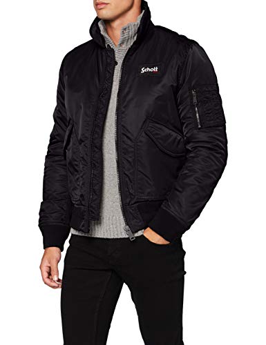 Schott NYC Herren 210100 Jacke, Schwarz, Small von Schott NYC