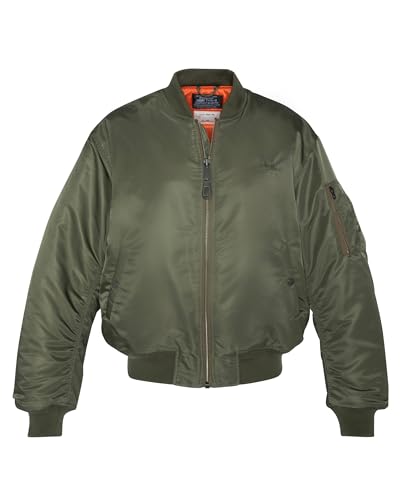Schott NYC Herren Airforce90rs-army Kaki-m Jacke, grün, M Schott NYC Herren Airforce90rs-army Kaki-m Jacke, grün, M von Schott NYC