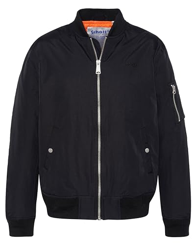 Schott NYC Herren Airkraft Jacke, Schwarz, M von Schott NYC