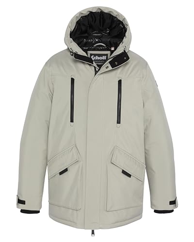 Schott NYC Herren Eddie Jacke, grau, XXL von Schott NYC