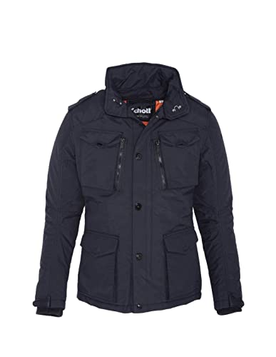 Schott NYC Herren Field Parka, Blau (Marineblau), (Herstellergröße: Taglia Produttore XXXL) von Schott NYC