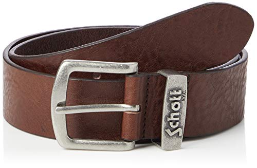 Schott NYC Herren Gürtel 7306, Braun (Brown 80), 95 von Schott NYC