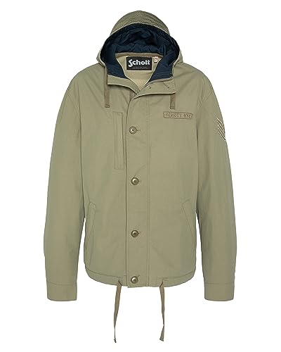 Schott NYC Herren Gunner Jacket, Light Khaki, L von Schott NYC