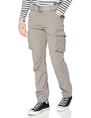 Schott NYC Homme Pantalon, Slim, Coton, Gris (Grey), 30W von Schott NYC