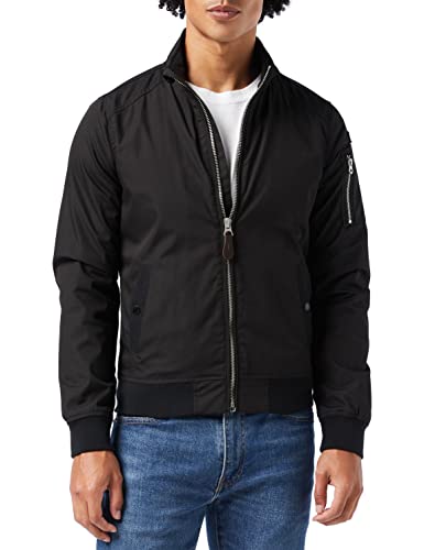 Schott NYC Herren Kenny Jacke, Schwarz (Black Black), M von Schott NYC