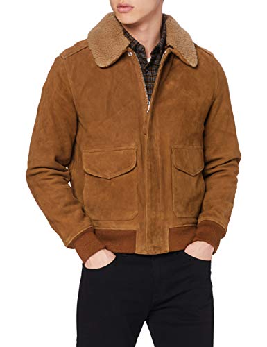 Schott NYC Herren LC2410S Jacke, Beige (Rust/Brique Rust/Brique), (Herstellergröße: X-Large) von Schott NYC