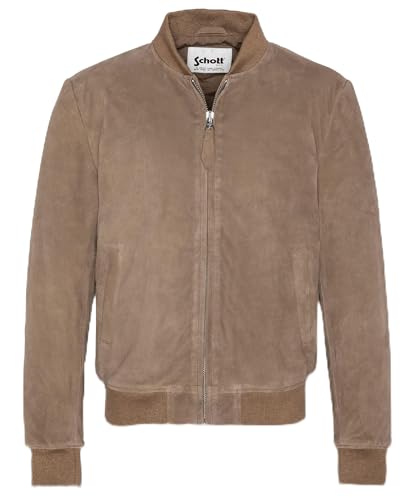 Schott NYC Herren LC300 Jacket, Dark Beige, L von Schott NYC