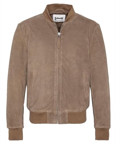 Schott NYC Herren LC300 Jacket, Dark Beige, XL von Schott NYC