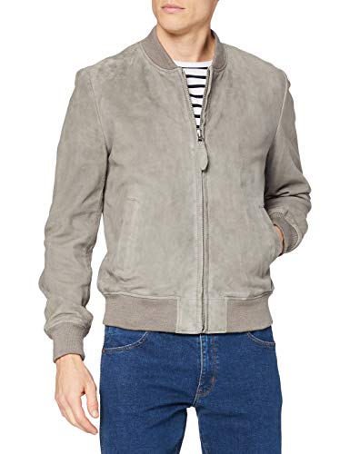 Schott NYC Herren LC300 Lederjacken, Light Grey, L von Schott NYC