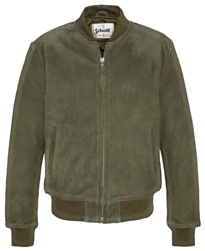 Schott NYC Herren LC3017 Lederjacke, Khaki, Small von Schott NYC