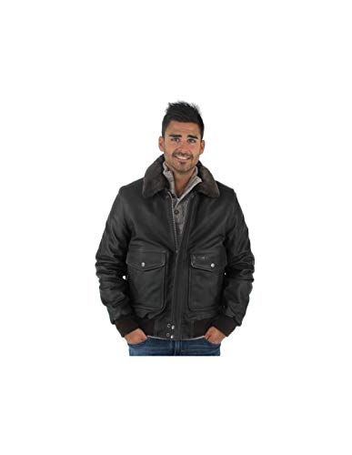 Schott NYC Herren LC5331X Jacke, Braun (Anthic Brown 80), Large von Schott NYC