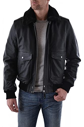 Schott NYC Herren LC5331X Jacke, Schwarz (Anthic Black 90), Large von Schott NYC