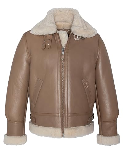 Schott NYC Herren Lc1259 Bombardier, Beige, M von Schott NYC