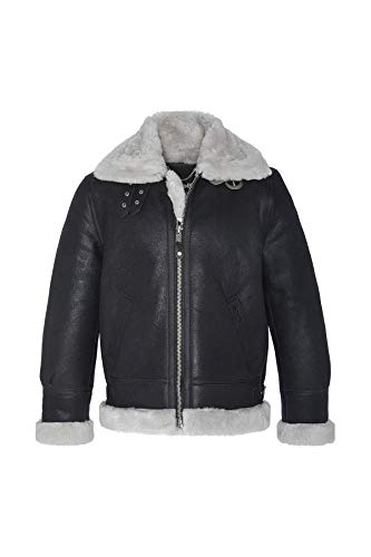 Schott NYC Herren Lc1259 Lederjacke, Schwarz/Off White, L von Schott NYC