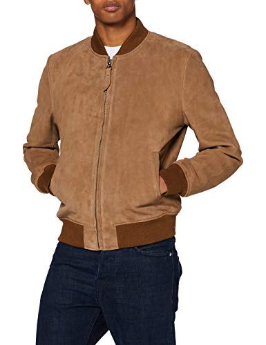 Schott NYC Herren LC3017 Lederjacke, Dunkelbeige, Large von Schott NYC