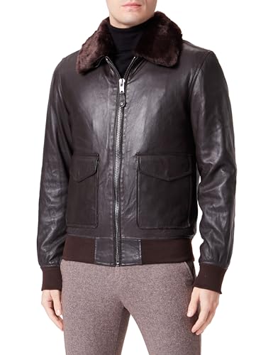 Schott NYC Herren Lcairborne Lederjacke, braun, M von Schott NYC