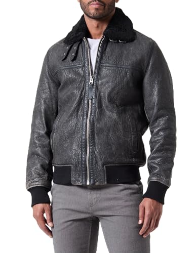 Schott NYC Herren Lcbombardier Lederjacke, Schwarz, XXXL von Schott NYC