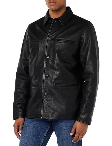 Schott NYC Herren Lcbrakeman Lederjacke, Schwarz, L von Schott NYC