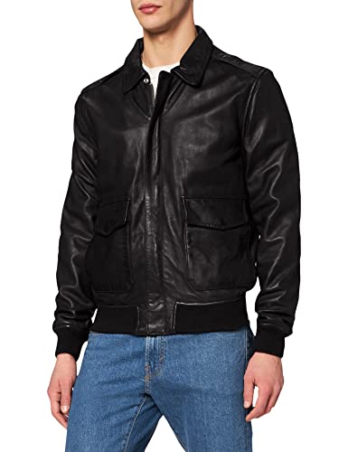 Schott Nyc Herren Lcflightwx Jacke, Schwarz (Black Black), Large von Schott Nyc