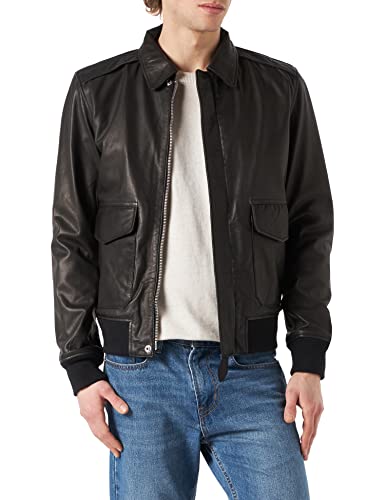 Schott NYC Herren Lcflyvint Lederjacke, Schwarz, M Schott NYC Herren Lcflyvint Lederjacke, Schwarz, M von Schott NYC