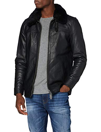 Schott NYC Herren Lcmaine Lederjacke, Schwarz, XL von Schott NYC