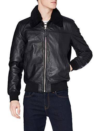 Schott NYC Herren Lcofficier Lederjacke, Schwarz, X-Large von Schott NYC