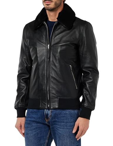 Schott NYC Herren Lcyales2 Lederjacke, Schwarz, L von Schott NYC