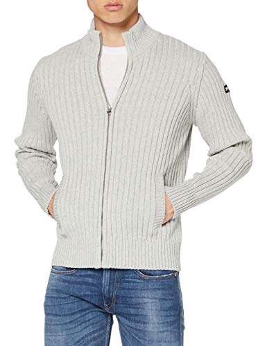 Schott NYC Herren PLECORAGE1 Pullover, HEA L.Grey, Medium von Schott NYC