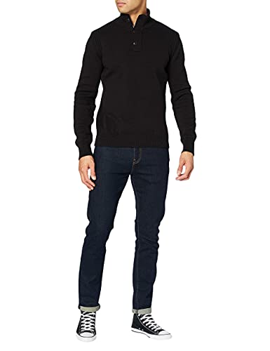 Schott NYC Herren Plmilford9 Pullover, Schwarz (Black), (Herstellergröße: Medium) von Schott NYC