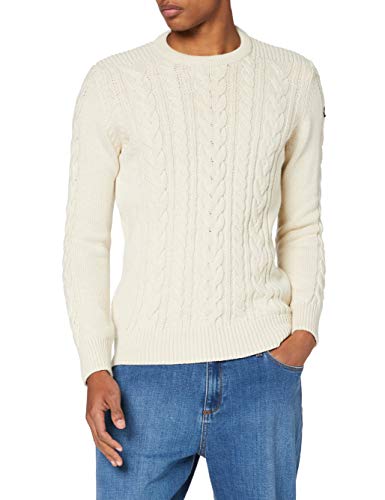 Schott NYC Herren Plbruce1 Pullover, Ecru, Large von Schott NYC