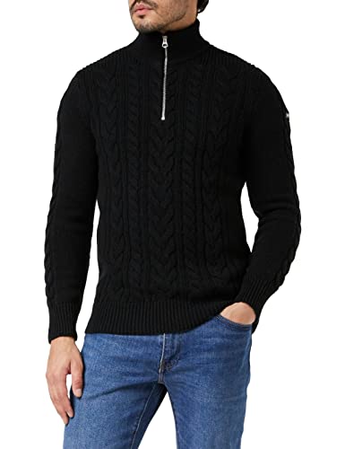 Schott NYC Herren Plbruce2 Pullover, Black, Large von Schott NYC