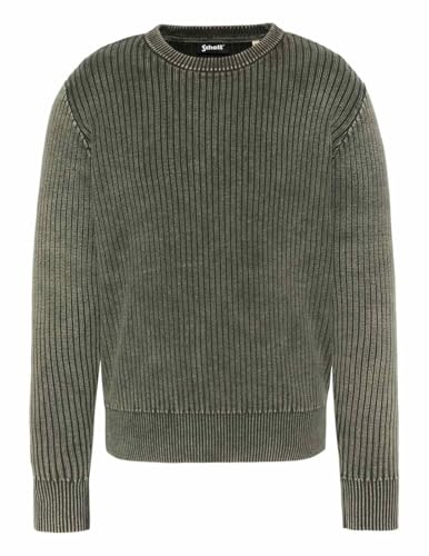 Schott NYC Herren Plkarter1 Pullover, Dark Khaki, XXL von Schott NYC
