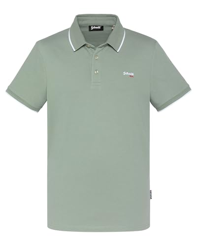 Schott NYC Herren Psausteen Poloshirt, grün, M von Schott NYC