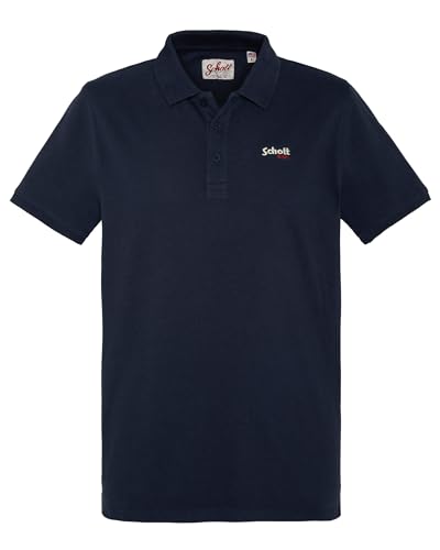 Schott NYC Herren Pscasual Poloshirt, blau, XXL von Schott NYC