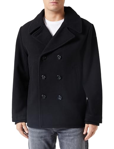 Schott NYC Herren Seacoat Caban, Schwarz, M von Schott NYC