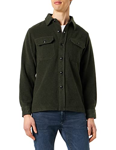 Schott NYC Herren Shcarl3 Klassisches Hemd, Dark Khaki, XL von Schott NYC