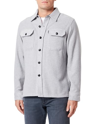 Schott NYC Herren Shcarl3 Klassisches Hemd, Heat.Grey, M Schott NYC Herren Shcarl3 Klassisches Hemd, Heat.Grey, M von Schott NYC