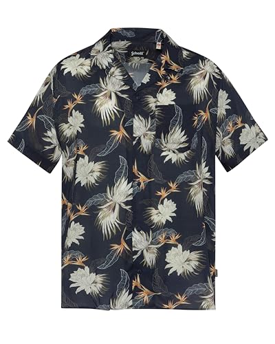 Schott NYC Herren Shrivera Shirt, Navy Paradise, L von Schott NYC