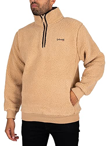 Schott NYC Herren Swandric 2 Sweatshirt, beige, M von Schott NYC