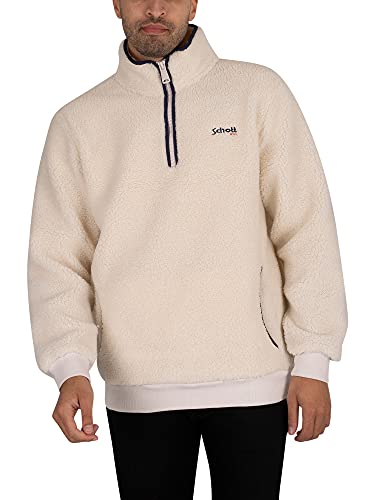 Schott NYC Herren Swandric2 Sweatshirt, Cremefarben, Medium von Schott NYC